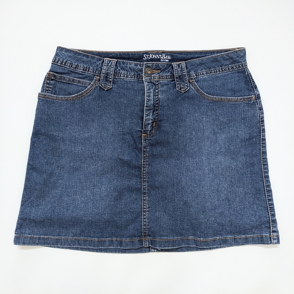 St. John's Bay Dresses & Skirts - St. John's Bay Blue Denim Skort Skirt, Women's 10